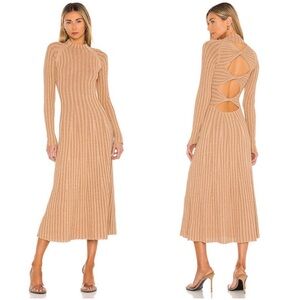 DION LEE Ribbed Dress Desert